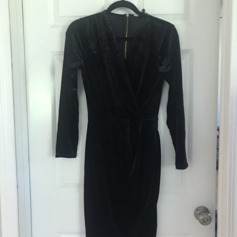 Closet London Crushed Velvet Mini Dress